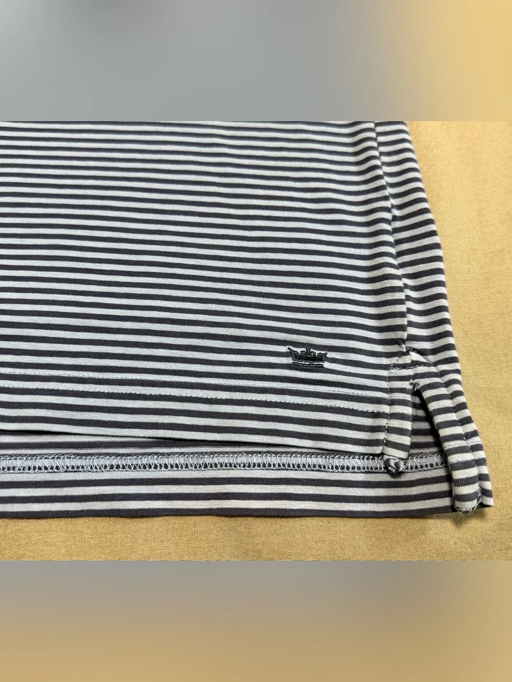 Peter Millar Seaside Wash Striped Polo Shirt Men's Large Excellent Condition